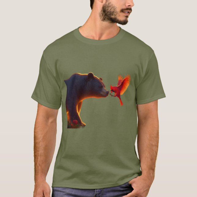 Camiseta Urso e Cardeal (Frente)