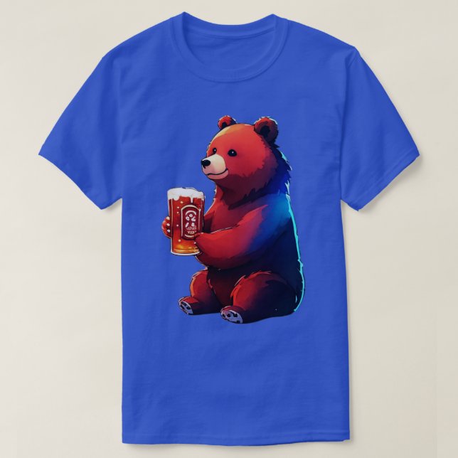Camiseta Urso e cerveja (Frente do Design)