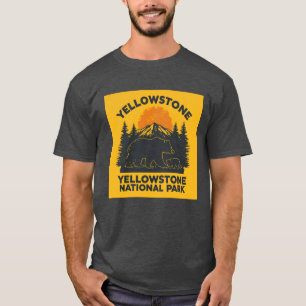 Camiseta Urso e Cubo de Pedra Amarela