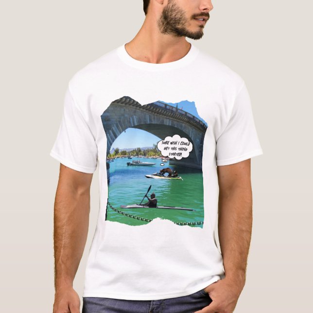 Camiseta Urso e filhote de esqui Jet no lago Havasu (Frente)
