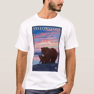 Camiseta Urso e parque nacional de Cub - de Yellowstone