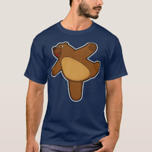 Camiseta Urso em Yoga Estreitamento
