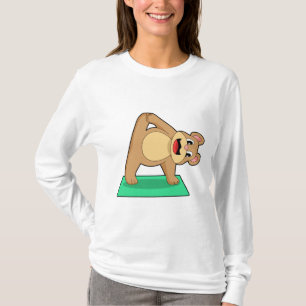 Camiseta Urso em Yoga Fitness