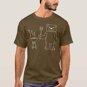 Camiseta Urso Engraçado Acampando o Prêmio Floresta Natural
