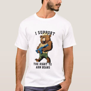 Camiseta Urso, Engraçado, apoio direto aos Ursos de Braço