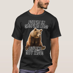 Camiseta Urso engraçado de acampamento - pessoas de humor a
