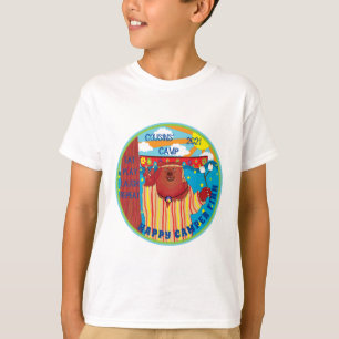 Camiseta Urso Feliz Camp Groovy T-Shirt