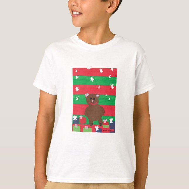 Camiseta Urso Feriado - Arte Infantil para COC (Frente)
