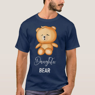 Camiseta Urso Filha - Família Engraçada