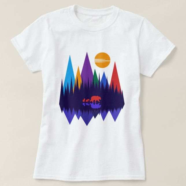 Camiseta Urso & Filhotes #4 (Frente do Design)