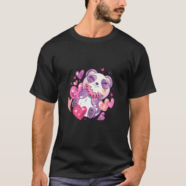 Camiseta Urso Fofo Comendo Melancia (Frente)