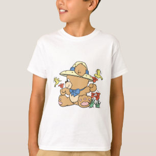 Camiseta Urso Fofo e Beija-flores