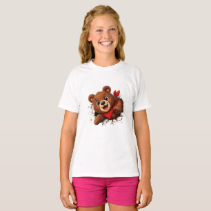 Camiseta Urso Fofo Inovador – Frente e Verso Engraçados