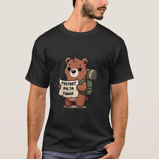 Camiseta Urso Foxtrots Deltas Tangos (Frente)