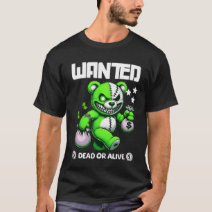 Camiseta Urso Gangster "QUERIDO" - Camisa-T giratória e ass