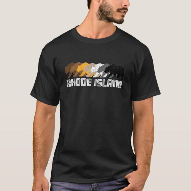Camiseta Urso Gay da Ilha Rhode Distante (Frente)