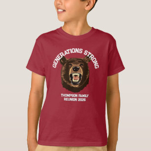 Camiseta Urso “Gerações Fortes” Reunião de Família Personal