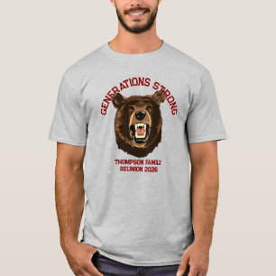 Camiseta Urso “Gerações Fortes” Reunião de Família Personal