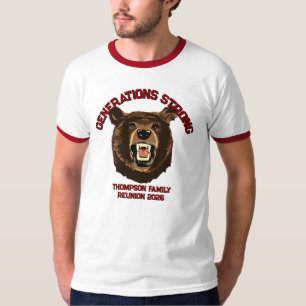 Camiseta Urso “Gerações Fortes” Reunião de Família Personal