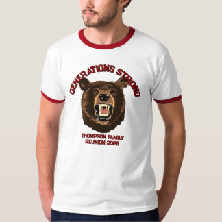 Camiseta Urso “Gerações Fortes” Reunião de Família Personal