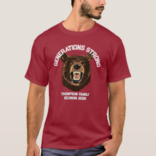 Camiseta Urso “Gerações Fortes” Reunião de Família Personal