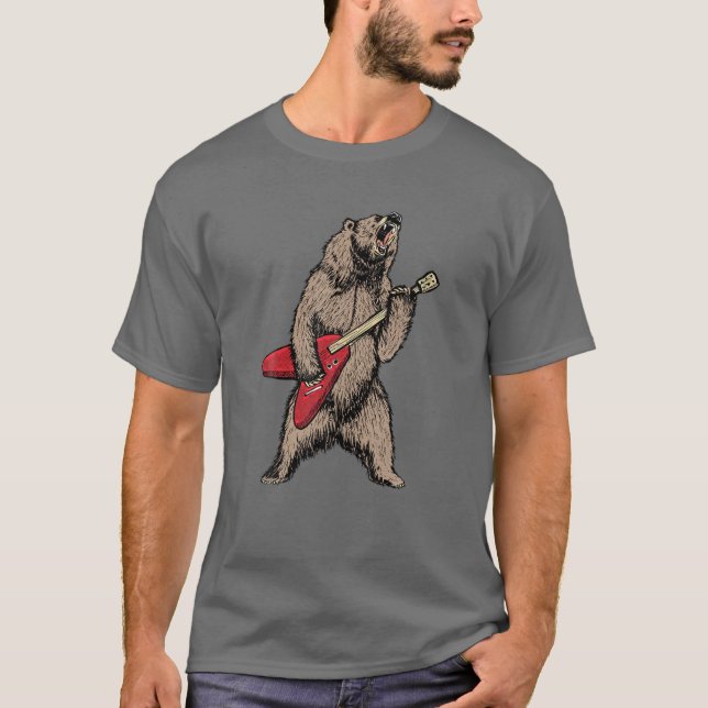 Camiseta Urso Grelha Elétrica 80S - Urso Grelha (Frente)
