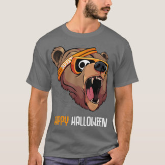 Camiseta Urso Grizzle Em Óculos De Sol, Costume De Hallowee