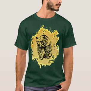Camiseta Urso Grizzlies Motif Predator Bears Floresta