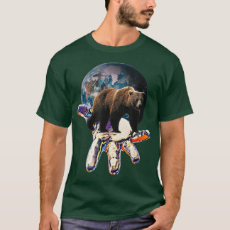 Camiseta Urso Grizzlies Predador Ursa Ursa Ursa Ursa Flores