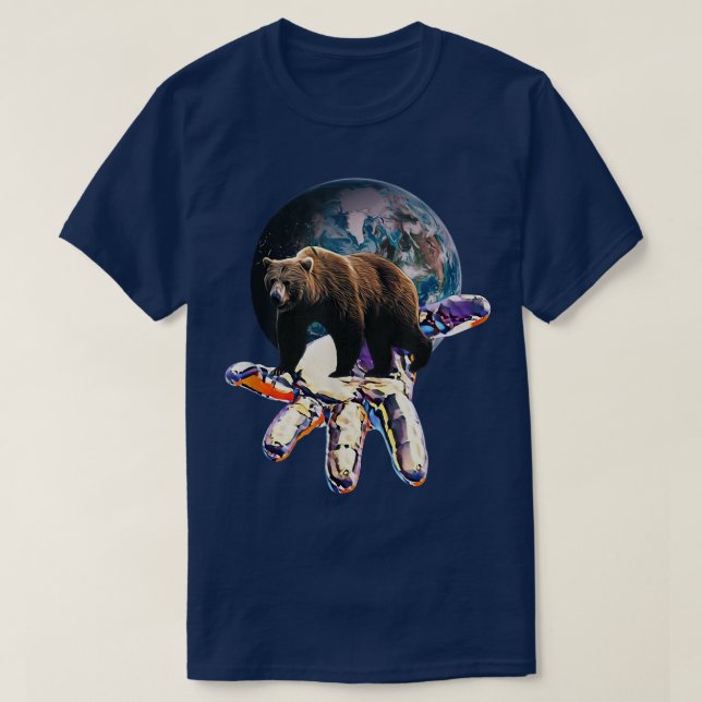 Camiseta Urso Grizzly (Frente do Design)