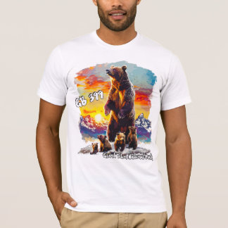 Camiseta Urso Grizzly 399 4 Cubs Grand Teton National Park