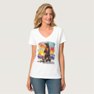 Camiseta Urso Grizzly 399 4 Cubs Grand Teton National Park