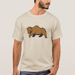 Camiseta Urso Grizzly Castanho Russo