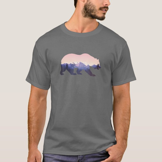Camiseta Urso Grizzly Montes Design (Frente)