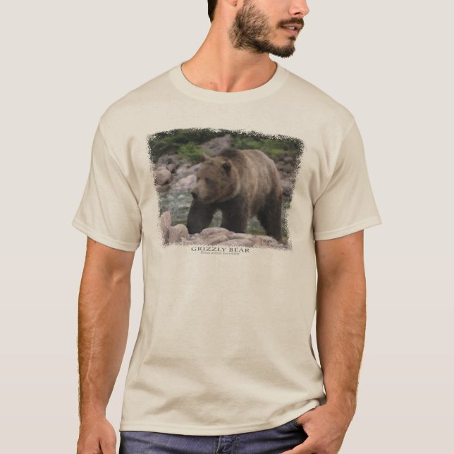 Camiseta Urso Grizzly - Pastas (Frente)