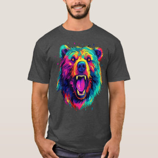 Camiseta Urso Grizzly Sorrindo