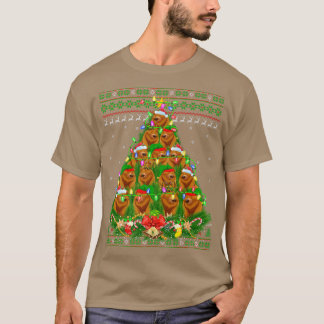 Camiseta Urso Grizzly Urso Cinza de Iluminação Xmas Urso Ci