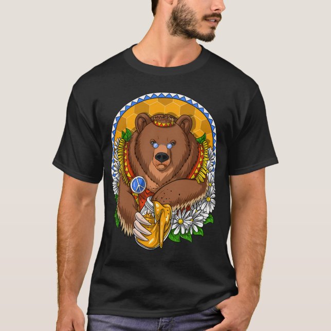 Camiseta Urso Hippie (Frente)