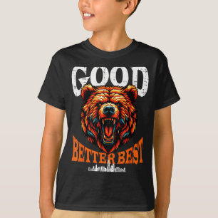 Camiseta Urso homens mulheres crianças meninos jovens adole