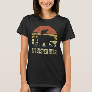 Camiseta Urso Irmã Grande Correspondendo Família Cub 3 cria