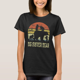 Camiseta Urso Irmã Grande Correspondendo Família Cub 4 cria