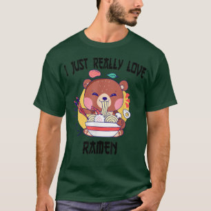Camiseta Urso Kawaii come Raio Japonês Namoro1172
