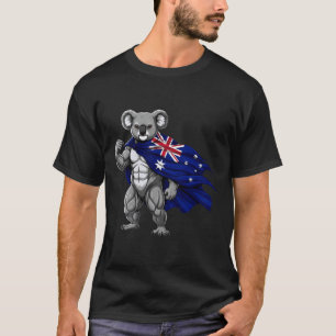 Camiseta Urso Koalá Austrália Bandeira Australiana 1