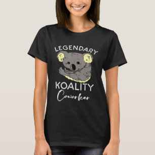 Camiseta Urso Koala de Colega de Trabalho Fofo Dizia para M