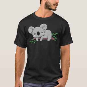 Camiseta Urso Koala Dormindo - Animais da Austrália Eucalyp
