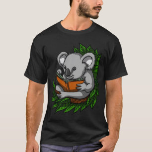 Camiseta Urso Koala Lendo Livros