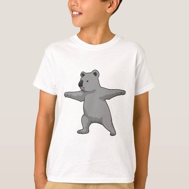 Camiseta Urso Koala na Malhação Yoga (Frente)