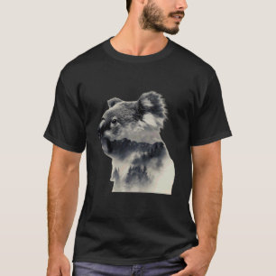 Camiseta Urso Koala Vida Selvagem Animal Tropical Arte Natu