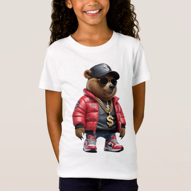 Camiseta Urso-Leão: Selva do Estilo da Rua (Frente)