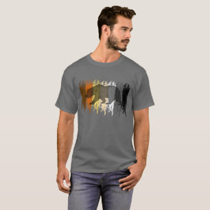 Camiseta Urso Legal Grunge Sombra Orgulho de Ursos Gays